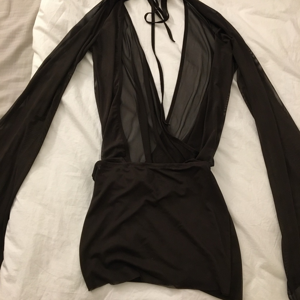 Elegant Black Sheer Dress